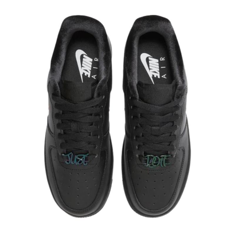 Nike Air Force 1 Low “Black/Green Swoosh”,