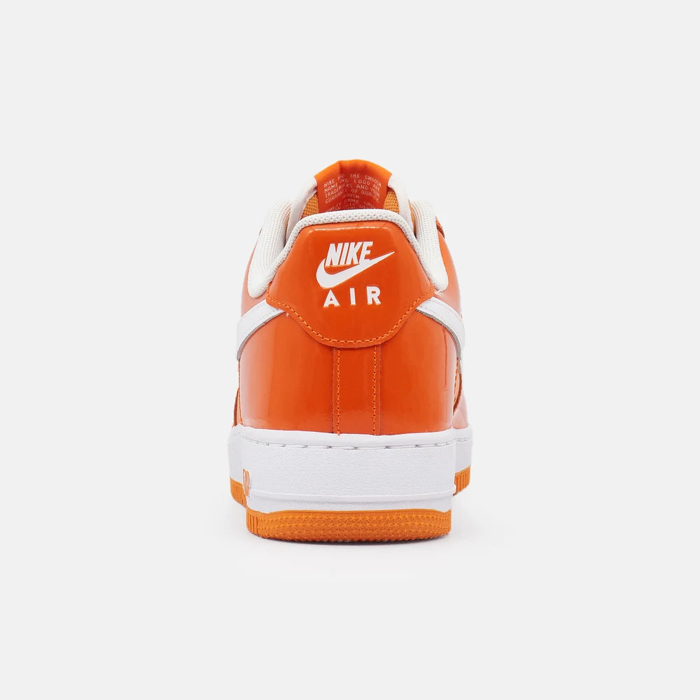 Nike Air Force 1 Low Patent Leather – Orange/White
