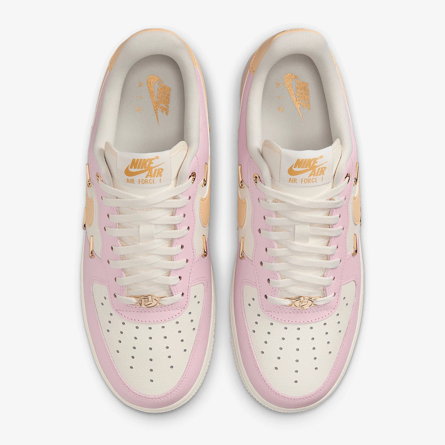 Nike Air Force 1 07 Low "Metal Smoosh Pink / Bege"