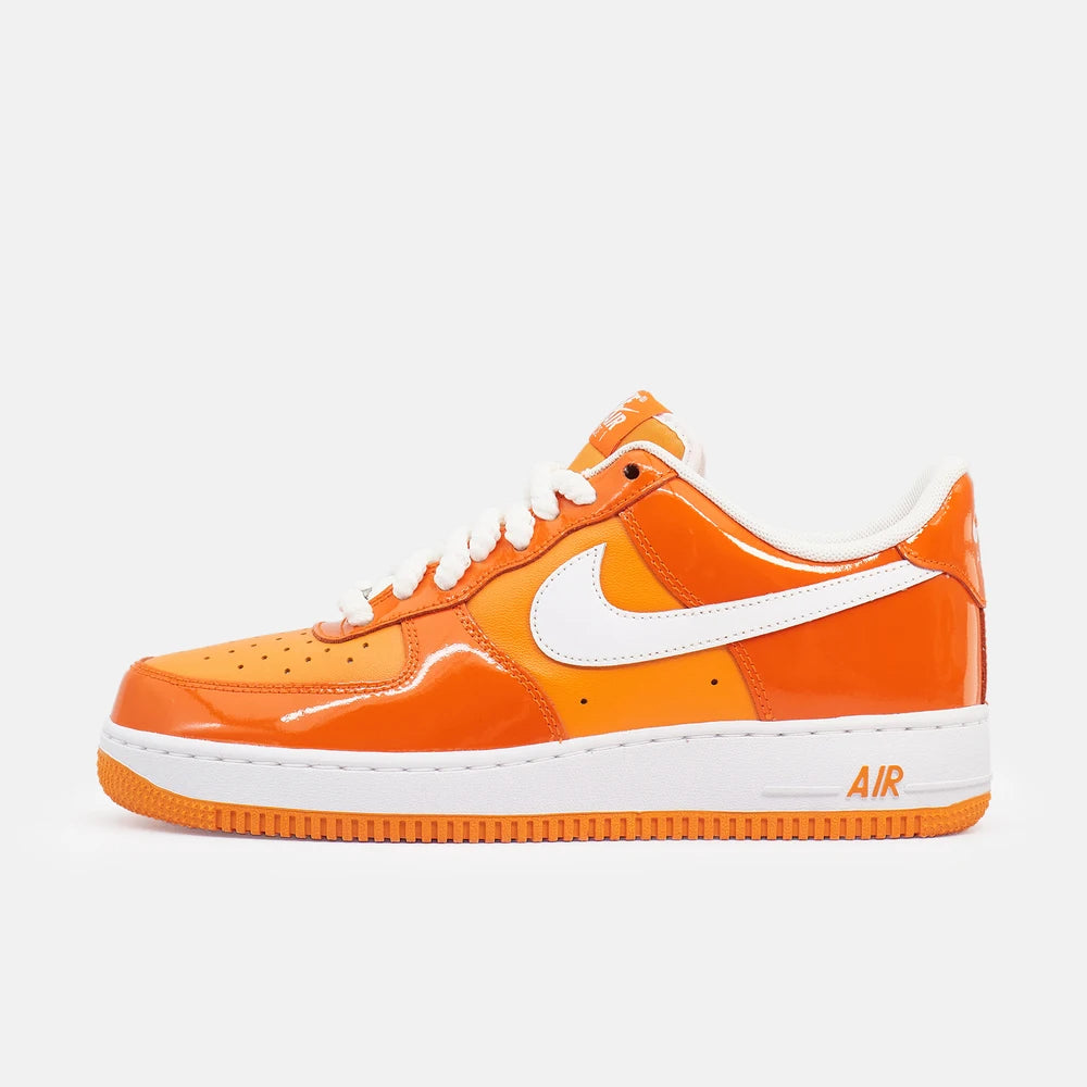 Nike Air Force 1 Low Patent Leather – Orange/White